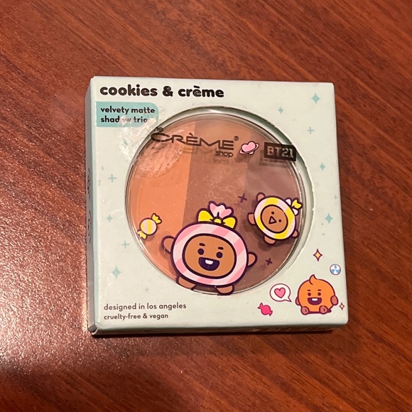 NEW The Crème Shop | BT21 Baby SHOOKY Ultra-Pigmented Eyeshadow Trio - Cookies & - Picture 3 of 6